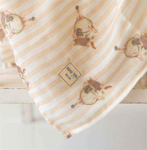 Mama Yoyo Çok Amaçlı Organik Müslin Örtü 100X100 cm - Tavşancık