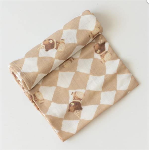 Mama Yoyo Çok Amaçlı Organik Müslin Örtü 100X100 cm - Ayıcık