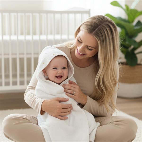 Mama Yoyo Nakışlı Kundak Havlu Yıldız