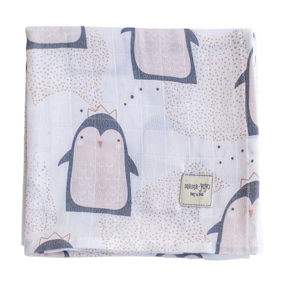 Mama Yoyo Penguen Organik Müslin Örtü 100x100 cm