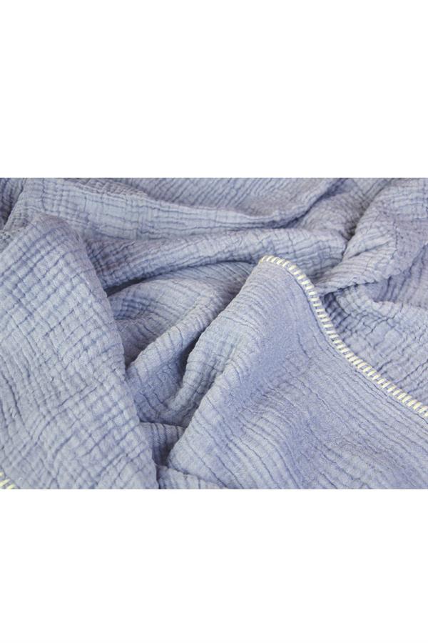 Marshmallow Müslin Battaniye - Denim Mavi