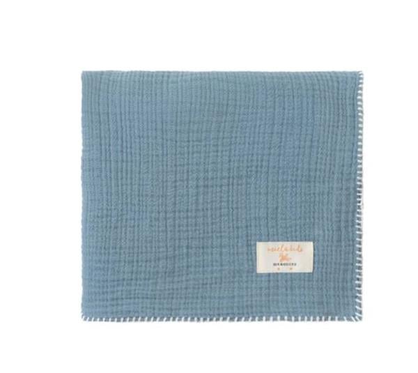 Marshmallow Müslin Battaniye - Mavi