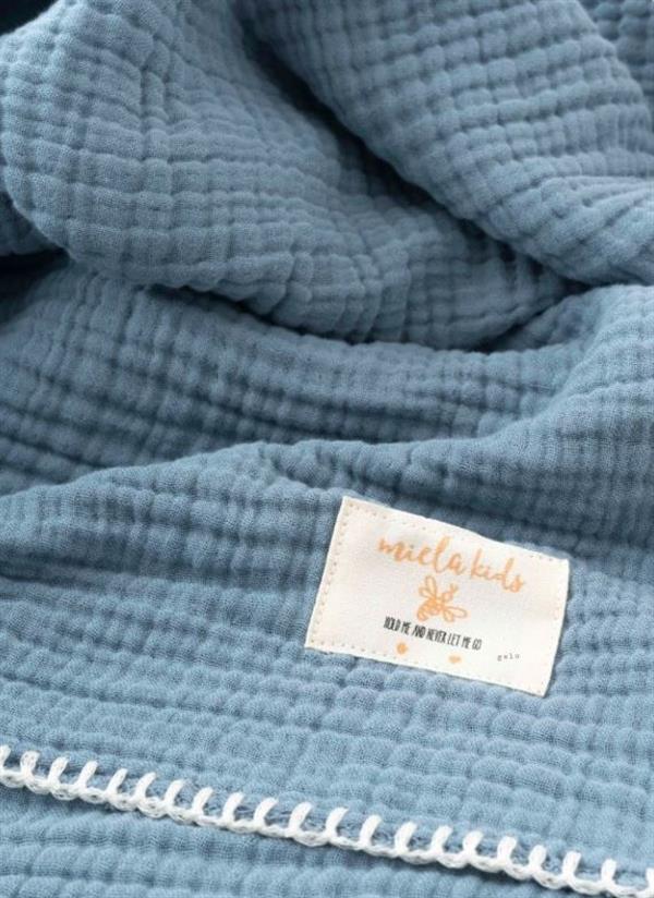 Marshmallow Müslin Battaniye - Mavi