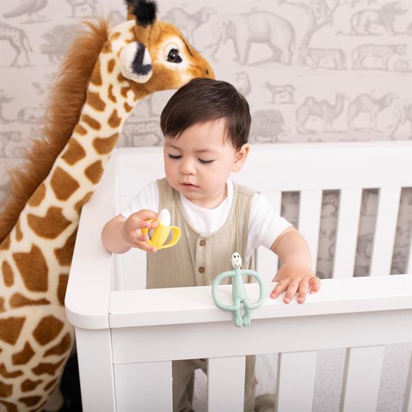 Matchstick Monkey Banana & Monkey Silikon Diş Kaşıyıcı Hediye Seti- Mint