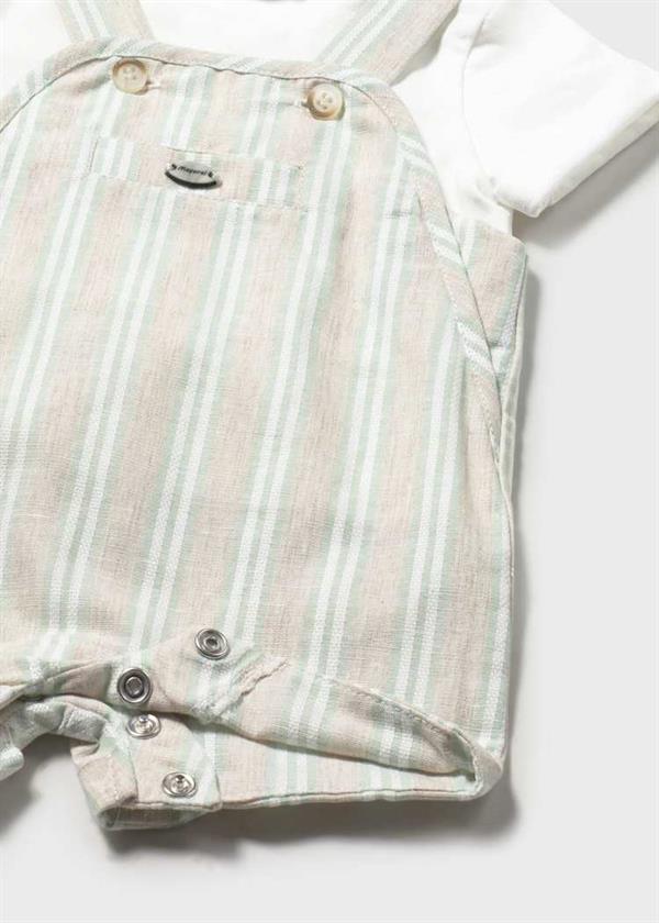 Mayoral Çizgili Tulum Set Gri