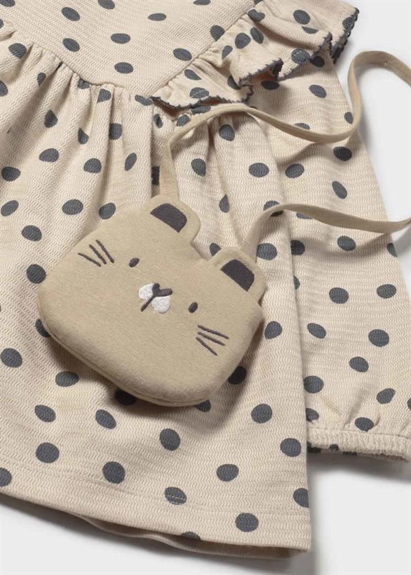 Mayoral Elbise ve Çanta Krem