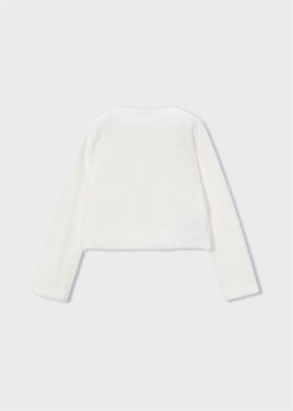 Mayoral Peluş Kürklü Hırka Krem