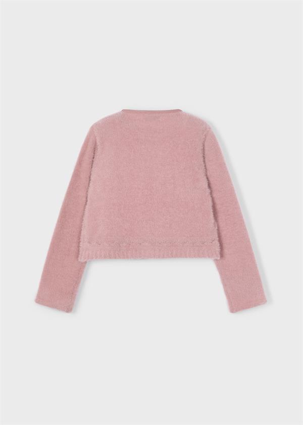 Mayoral Peluş Kürklü Hırka Pembe