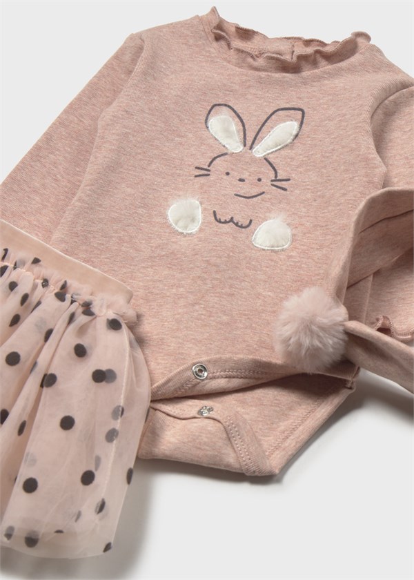 Mayoral Tavşanlı Body Tütü Set Somon