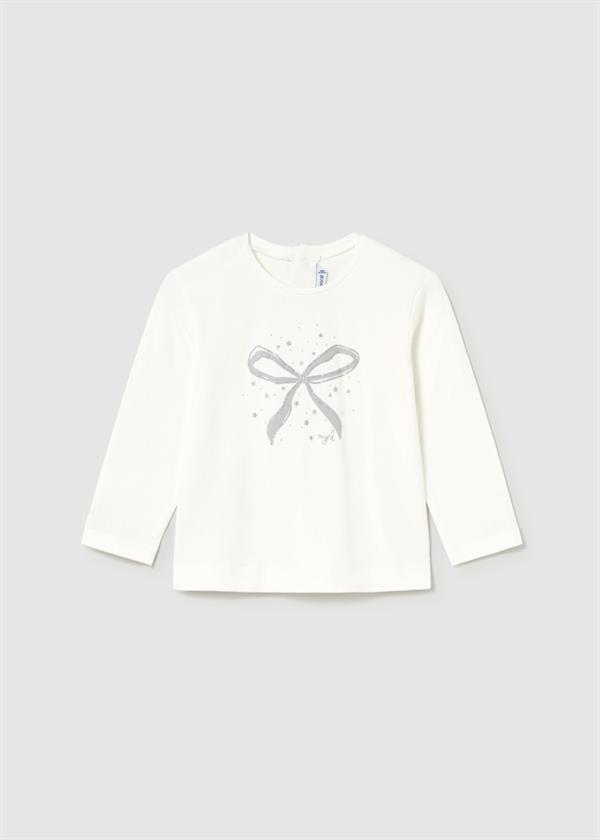 Mayoral Tişört Uzun Kol Basic Krem
