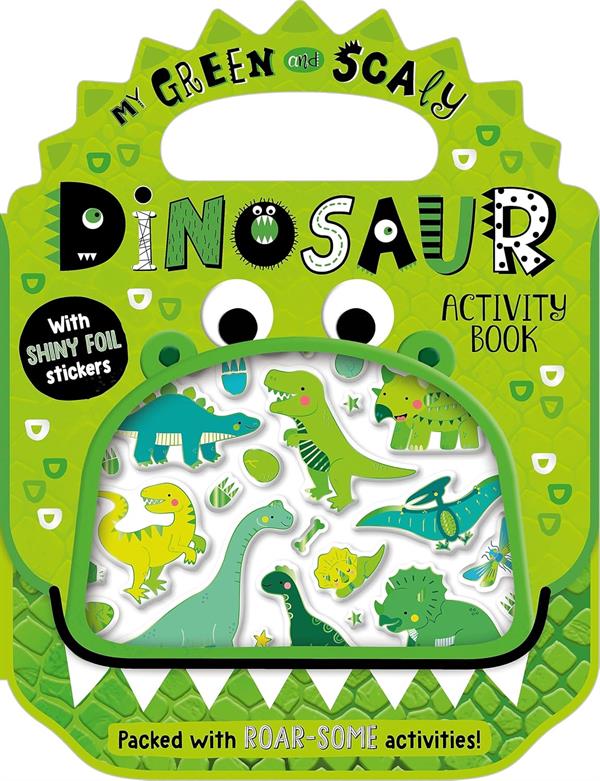 MBI - Shiny Stickers My Green and Scaly Dinosaur Activity Book