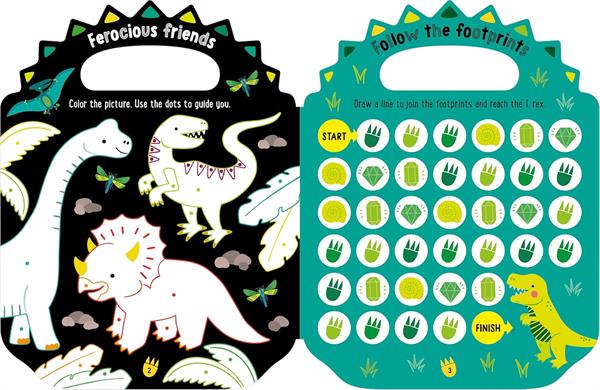 MBI - Shiny Stickers My Green and Scaly Dinosaur Activity Book