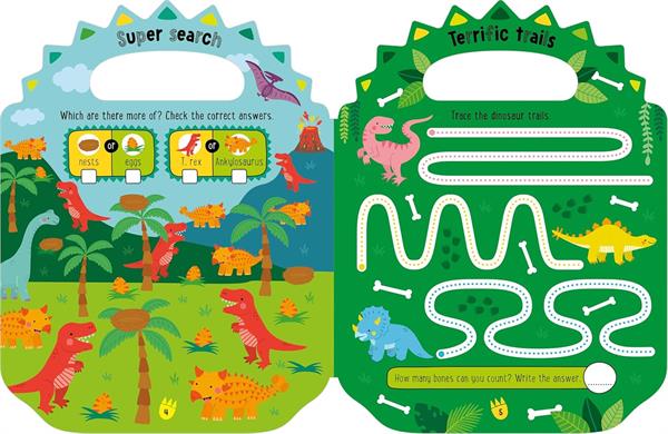 MBI - Shiny Stickers My Green and Scaly Dinosaur Activity Book