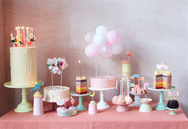 Meri Meri - Flower Bouquet Cake Topper - Çiçek Buketi Pasta Süsü