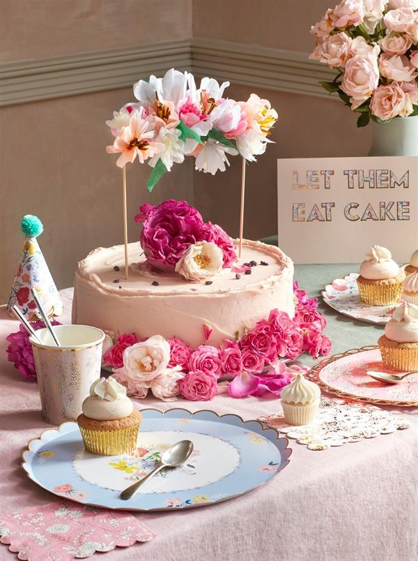 Meri Meri - Flower Bouquet Cake Topper - Çiçek Buketi Pasta Süsü