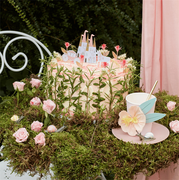 Meri Meri - Paper Flower Cups - Kağıt Çiçekli Bardaklar (x8)