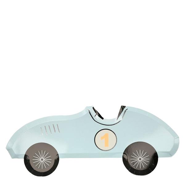 Meri Meri - Race Car Plates - Yarış Arabası Tabak - 8li