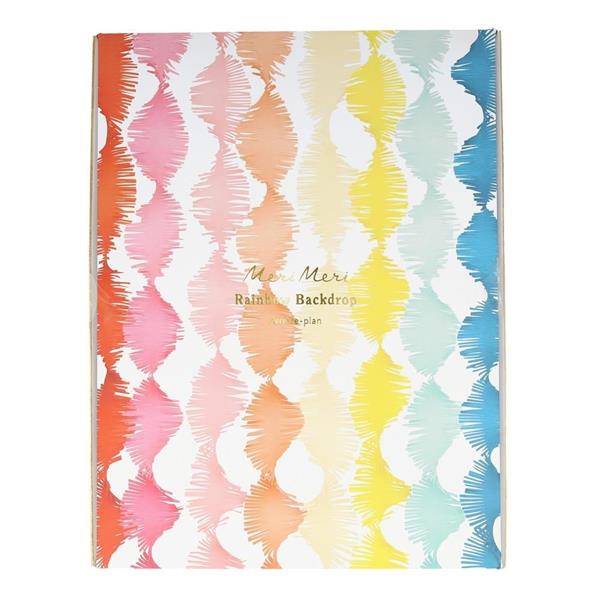 Meri Meri - Rainbow Twisty Fringe Garland - Gökkuşağı Kıvrımlı Püsküllü Asılan Süs