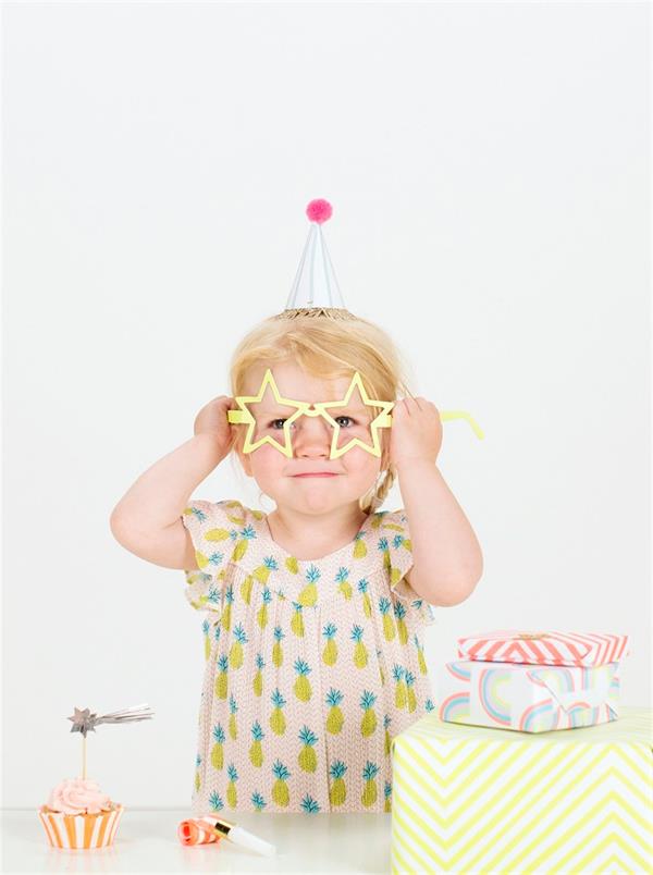 Meri Meri - Stripe & Pompom Mini Party Hats - Çizgili & Ponponlu Mini Parti Şapkaları