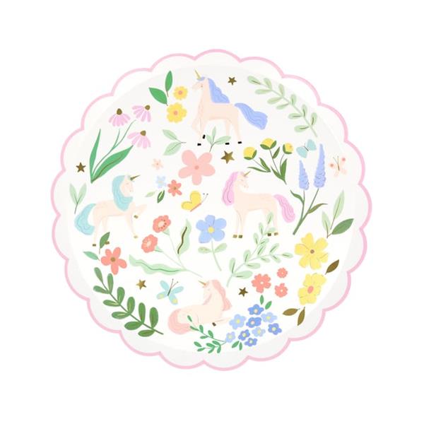 Meri Meri - Unicorn Tabak - M - 8 Adet