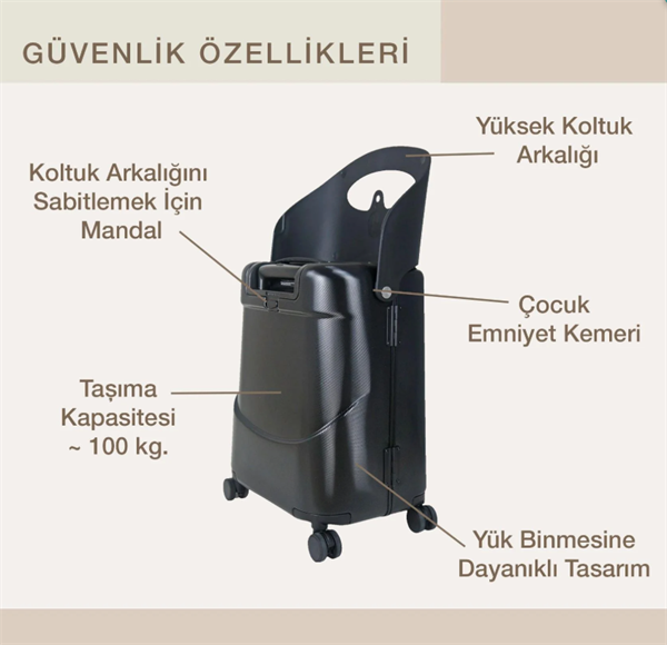 MiaMily Carry On Kabin Boy Valiz - Midnight Black