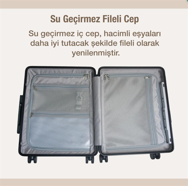 MiaMily Carry On Kabin Boy Valiz - Mist Grey