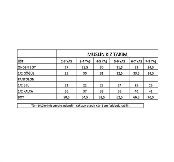 Miela Kids Flouncy Müslin Crop Set - Salmon Pink STD