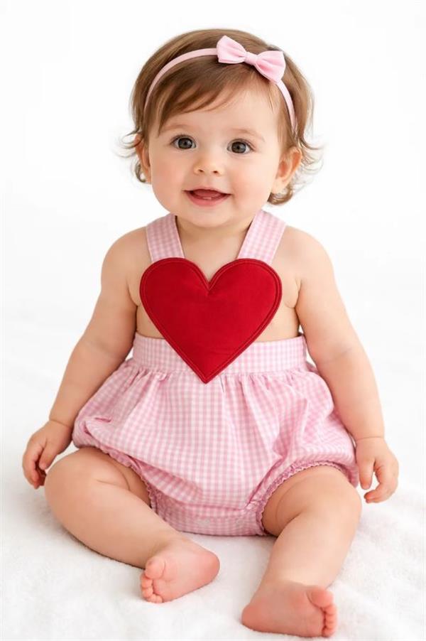 Miela Kids Little Love Salopet Pembe