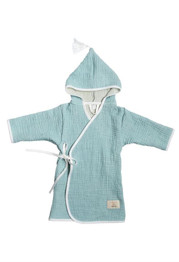 Miela Kids Marshmallow Kimono Bornoz - Açık Mint STD