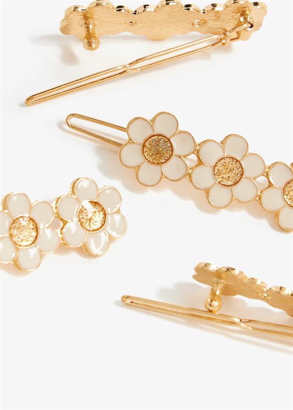 Mimi & Lula Daisy Enamel Snap 4lü Toka