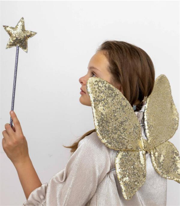 Mimi & Lula Payetli Kanat | Altın