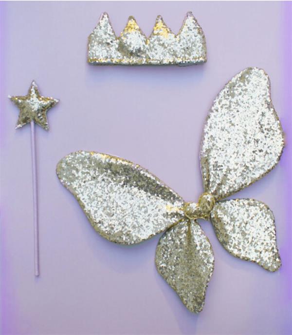 Mimi & Lula Payetli Kanat | Altın