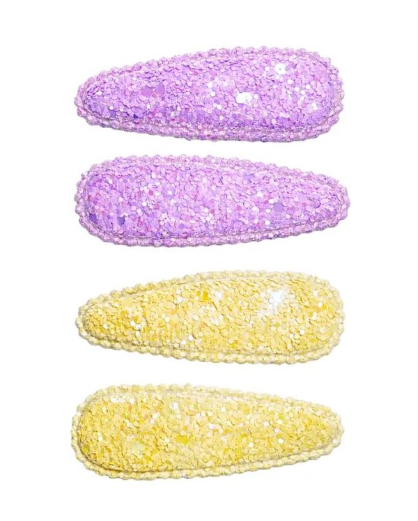 Mini & Kids 4lü Unicorn Glitter Klips Toka- Lilac