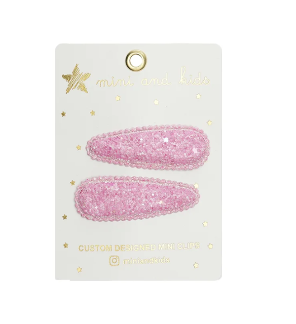Mini & Kids Çıtçıtlı Toka Glitter Fuchsia