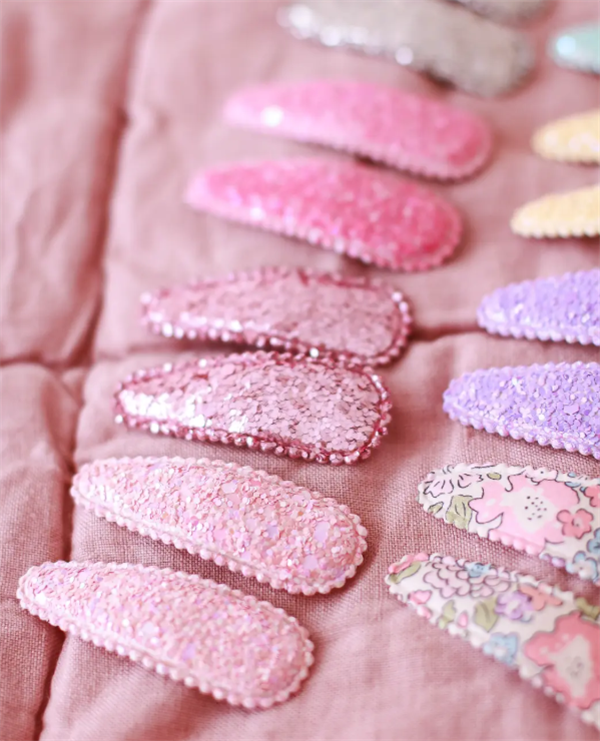 Mini & Kids Çıtçıtlı Toka Glitter Rose