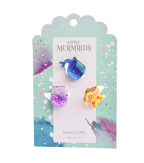 Mini & Kids Little Mermaids Hair Clips Small Deniz Yıldızı