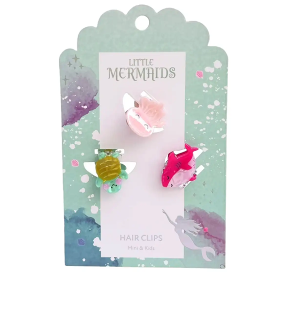 Mini & Kids Little Mermaids Hair Clips Small Deniz Kaplumbağası
