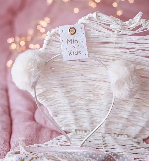 Mini & Kids Mini PonPon Taç Bej