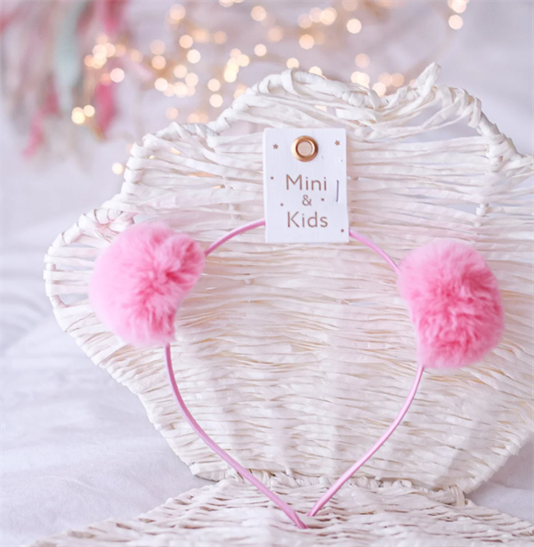 Mini & Kids Mini PonPon Taç Pembe