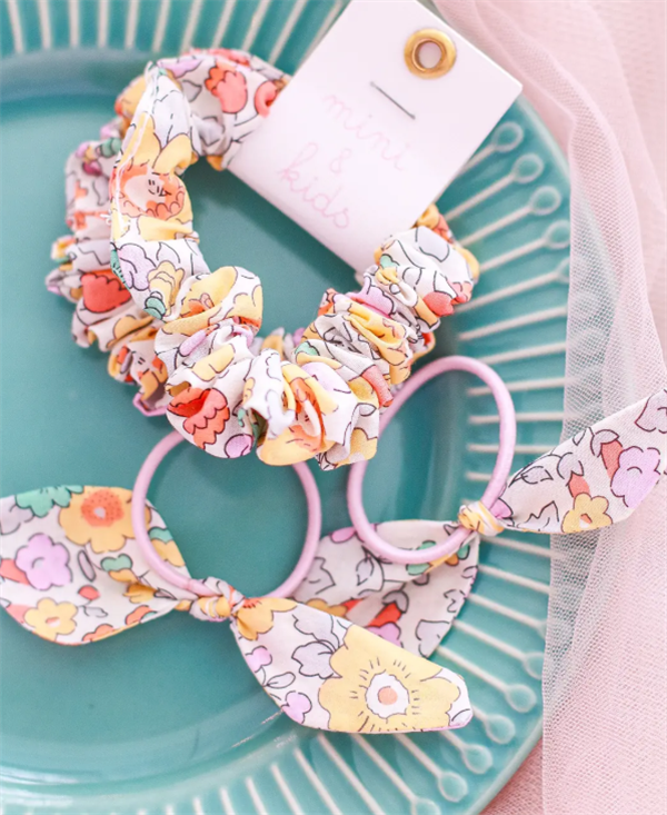 Mini & Kids Tavşan Kulağı Lastikli Toka Betsy Yellow