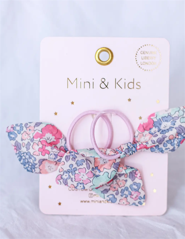 Mini & Kids Tavşan Kulağı Lastikli Toka Michelle Pastel