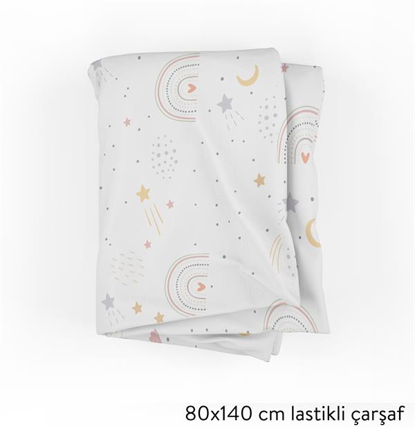 MiniJoyHub Çarşaf Ve Yastık Kılıfı Gökkuşağı