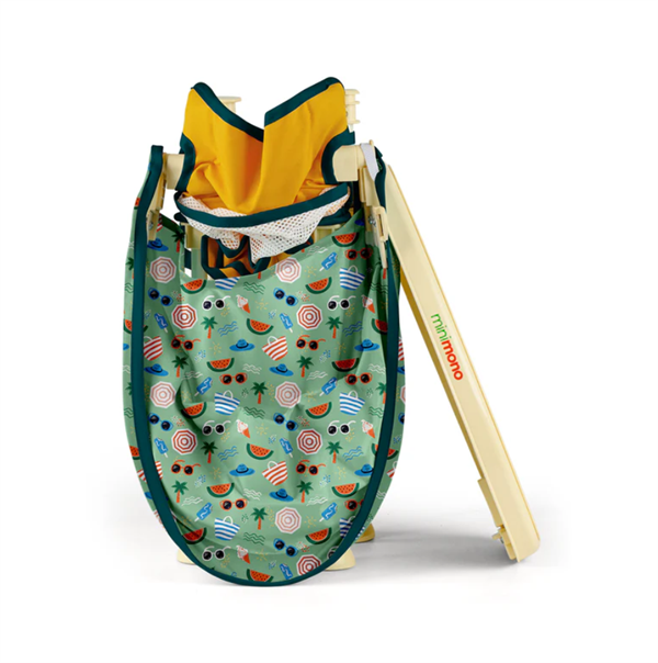 Minimono Plus Portatif Katlanabilir Mama Sandalyesi Sarı Plaj