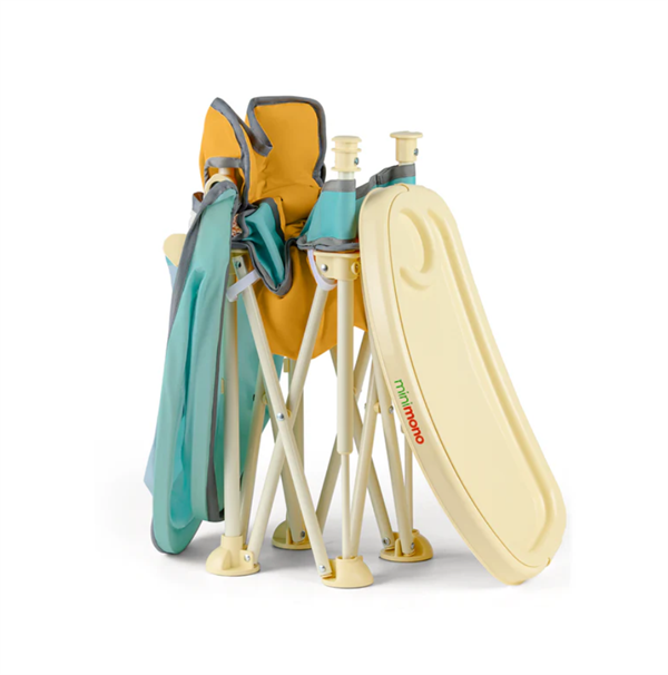 Minimono Plus Portatif Katlanabilir Mama Sandalyesi Sarı