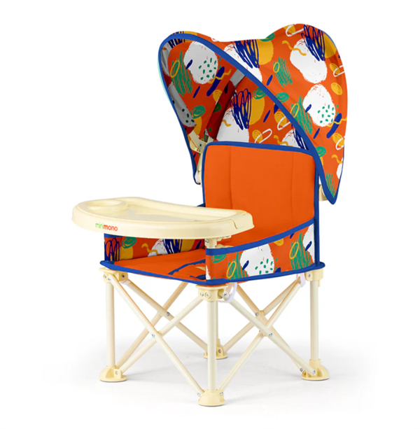Minimono Plus Portatif Katlanabilir Mama Sandalyesi Turuncu