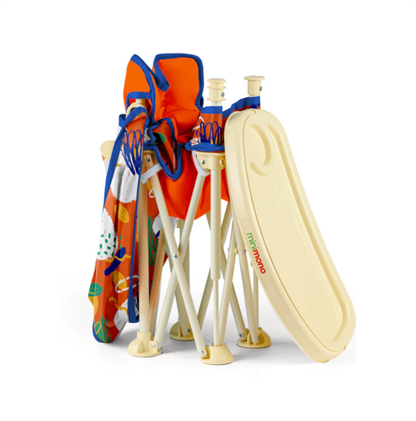 Minimono Plus Portatif Katlanabilir Mama Sandalyesi Turuncu