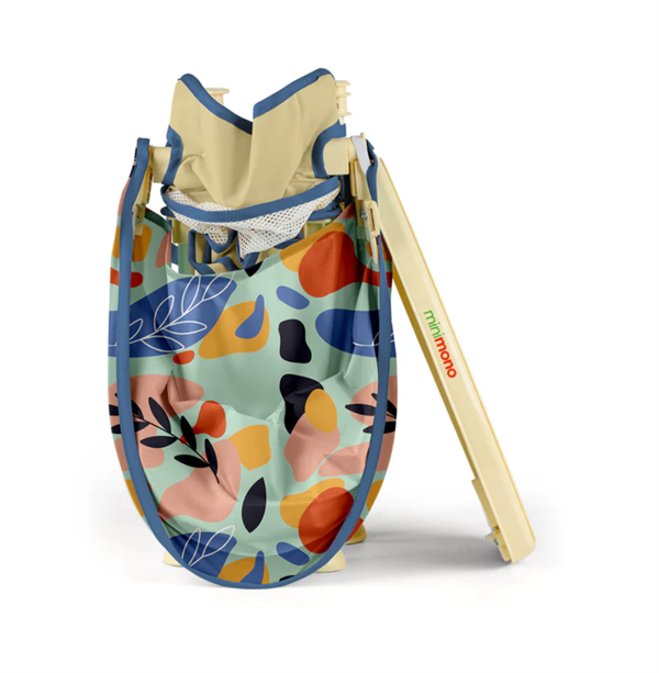 Minimono Plus Portatif Katlanabilir Mama Sandalyesi Bej Flora