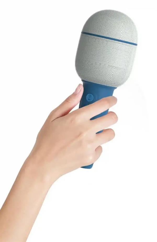 Mob 5 Farklı Eğlenceli Ses Efektli Karaoke Mikrofon ve Bluetooth Hoparlör - Mavi