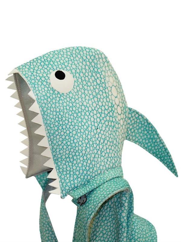Morikukko Shark Çıkabilir Kapüşonlu Sırt Çantası