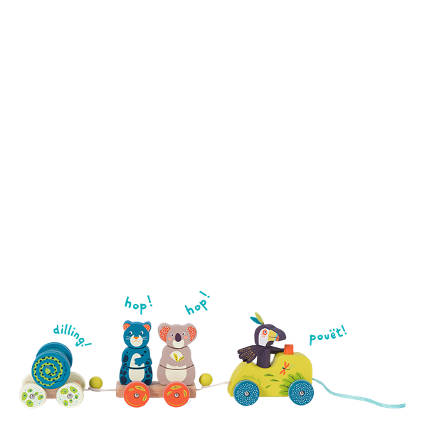 Moulin Roty Ahşap Çek-Çek Oyuncak - Tren